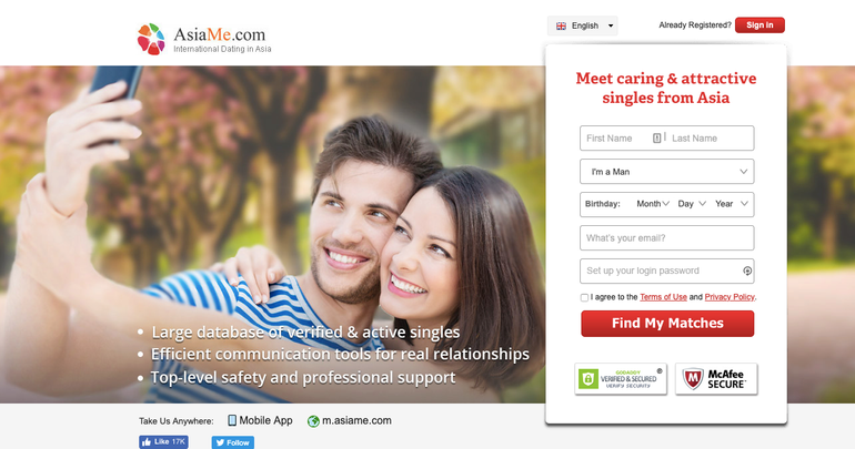 AsiaMe dating site